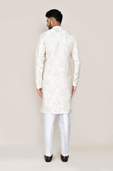 Cream Kurta with Straight Fit Pant